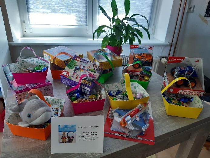 Ostergruß an die Mütter und ihre Kinder im Frauenhaus in Tuttlingen